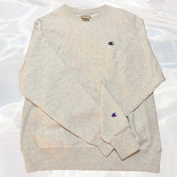 Champion Sweaters - MARBLED GREY CHAMPION CREWNECK SWEATER